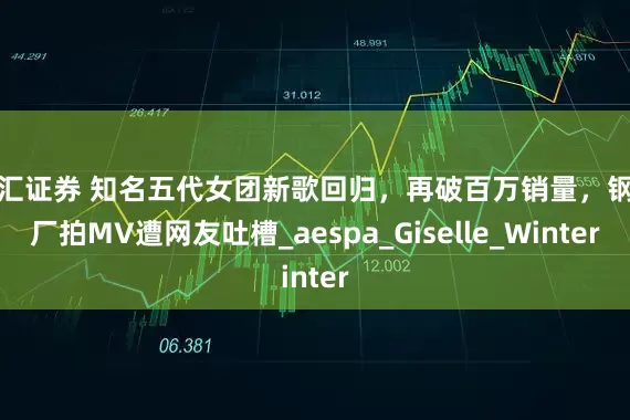 恒汇证券 知名五代女团新歌回归，再破百万销量，钢铁厂拍MV遭网友吐槽_aespa_Giselle_Winter