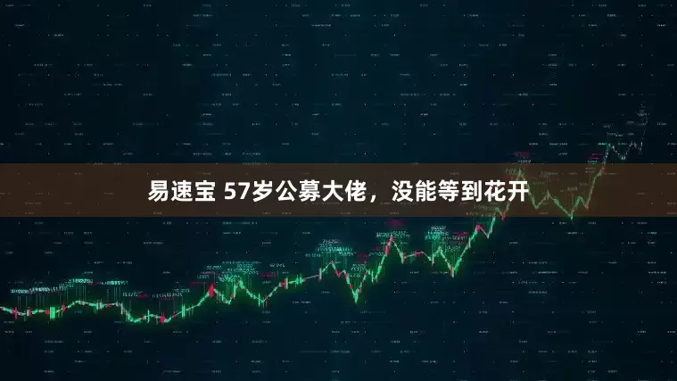 易速宝 57岁公募大佬，没能等到花开