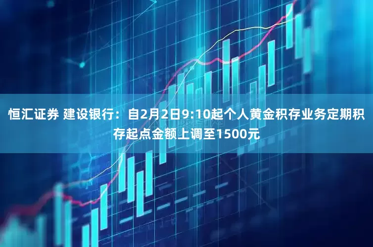 恒汇证券 建设银行：自2月2日9:10起个人黄金积存业务定期积存起点金额上调至1500元